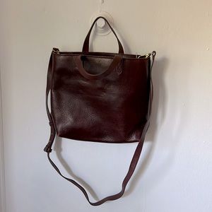 NWT - Madewell Zip-Top Transport Crossbody in Dark Cabernet